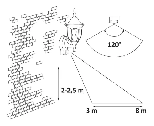 Záhradné svietidlo Rabalux 8370 1x60W E27 230V IP20